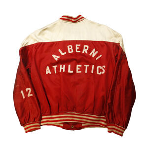 Vintage 40s Sandow Sportswear Alberni Athletics Satin Jacket